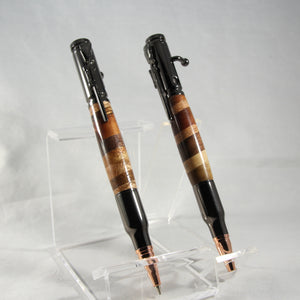 BS-H Bolt Action Remnant Pen and Pencil Set With Gun Metal Trim in Gun Case