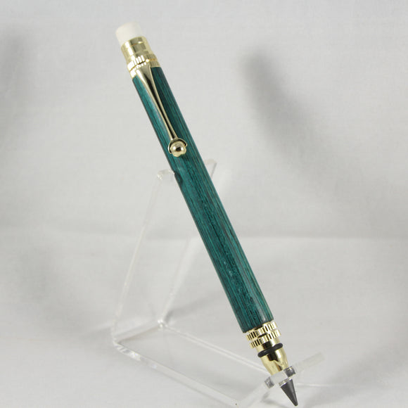 EP-AG Everlasting Pencil (6.0mm) Green Laminate With Gold Trim