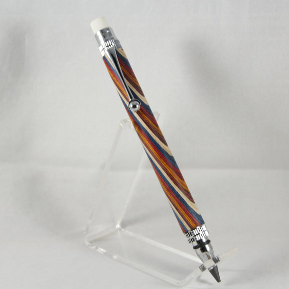 EP-AH Everlasting Pencil (6.0mm) Multi-Colored Laminate With Chrome Trim