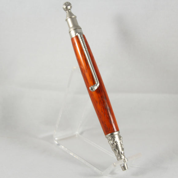 GT-AH Golf Twist Pen Padauk With Satin Chrome Trim