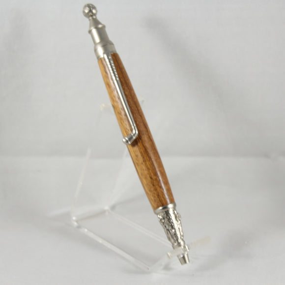 GT-BB Golf Twist Pen Zebrawood With Satin Chrome Trim