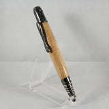 D-HB Dog Lover Curly Maple Twist Pen With Gun Metal Trim