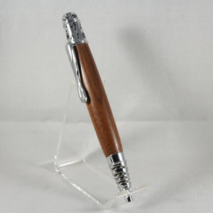 D-HF Dog Lover Walnut Twist Pen With Chrome Trim