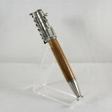 SL-E Steam Locomotive Bolt Action Bocote Pen With Antique Pewter