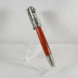 SL-F Steam Locomotive Bolt Action Padauk Pen With Antique Pewter