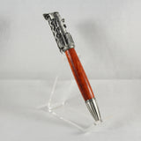 SL-F Steam Locomotive Bolt Action Padauk Pen With Antique Pewter