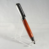 SK-B Snake Skin Padauk Twist Pen With Gun Metal Trim